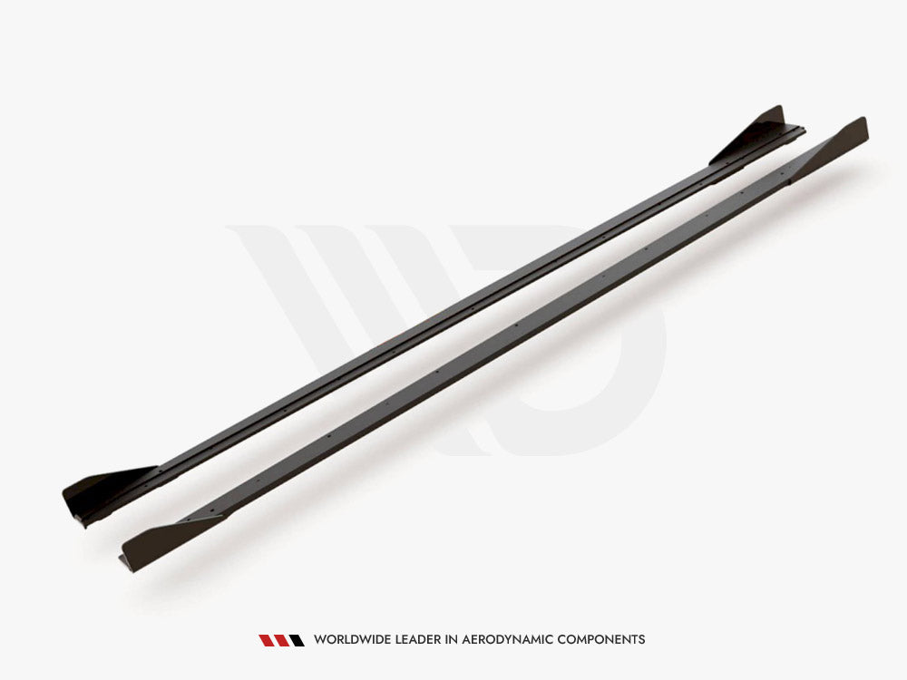 Maxton Design Street Pro Side Skirt Diffusers + Flaps - VW Polo GTI Mk6 (AW)