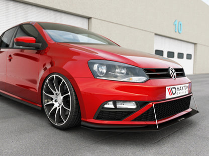 Maxton Design Racing Front Splitter V1 - VW Polo GTI Mk5 (6C)