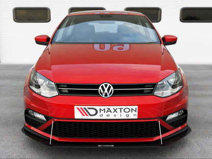 Maxton Design Racing Front Splitter V1 - VW Polo GTI Mk5 (6C)