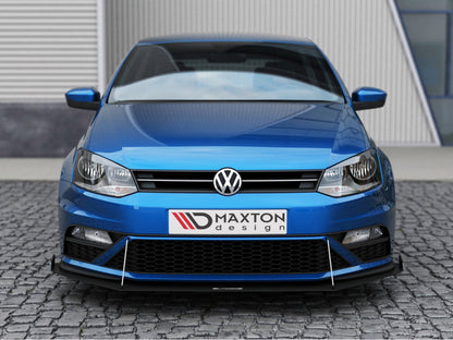 Maxton Design Racing Front Splitter V2 - VW Polo GTI Mk5 (6C)