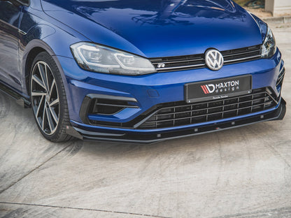 Maxton Design Street Pro Front Splitter V1 + Flaps - VW Golf R Mk7.5