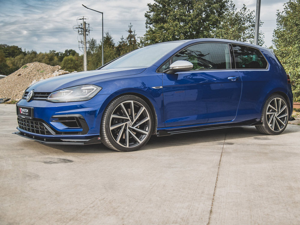 Maxton Design Street Pro Side Skirt Diffusers + Flaps - VW Golf R Mk7.5