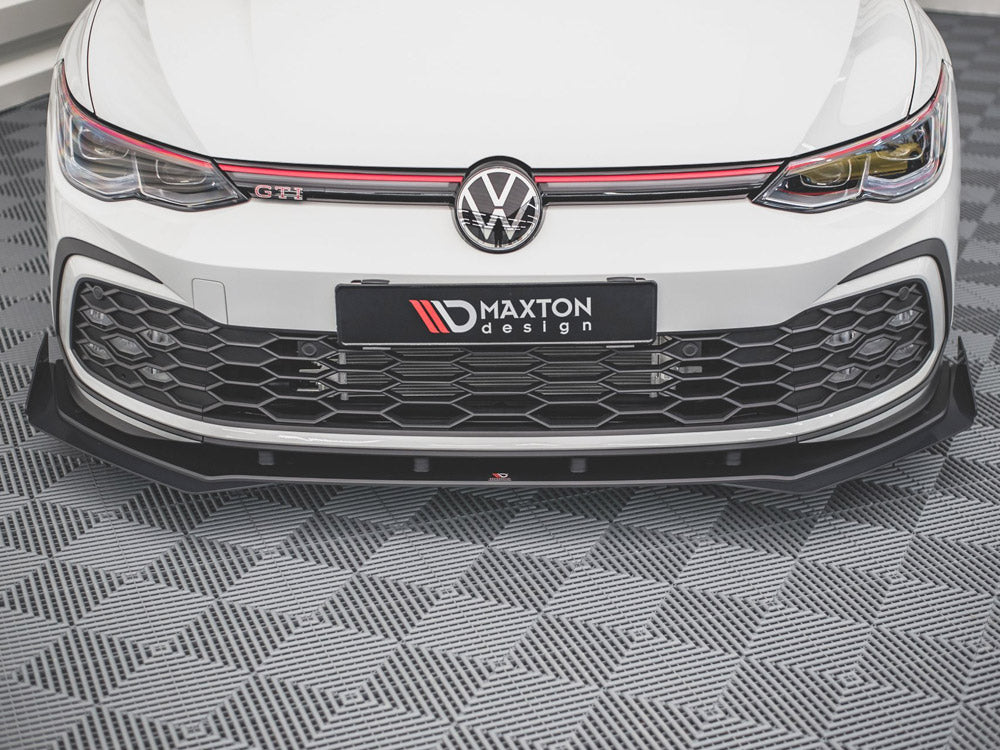 Maxton Design Street Pro Front Splitter + Flaps - VW Golf GTI Mk8