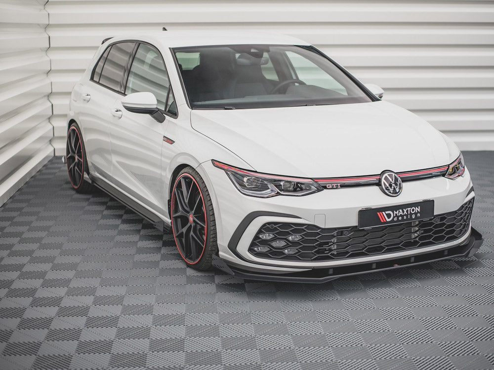 Maxton Design Street Pro Front Splitter + Flaps - VW Golf GTI Mk8