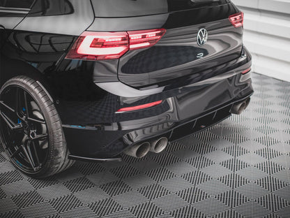 Maxton Design Street Plus Central Rear Splitter - VW Golf R Mk8