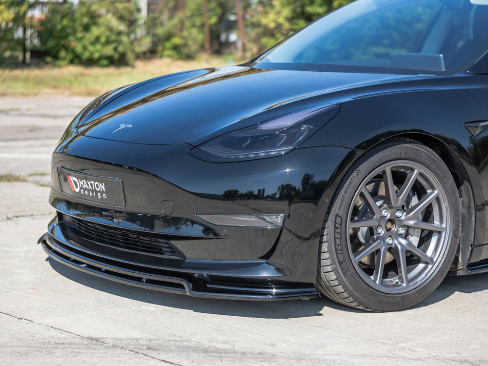 Maxton Design Street Plus Front Splitter V2 - Tesla Model 3