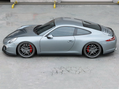 Maxton Design Street Plus Side Skirt Diffusers - Porsche 911 Carrera S 991.1