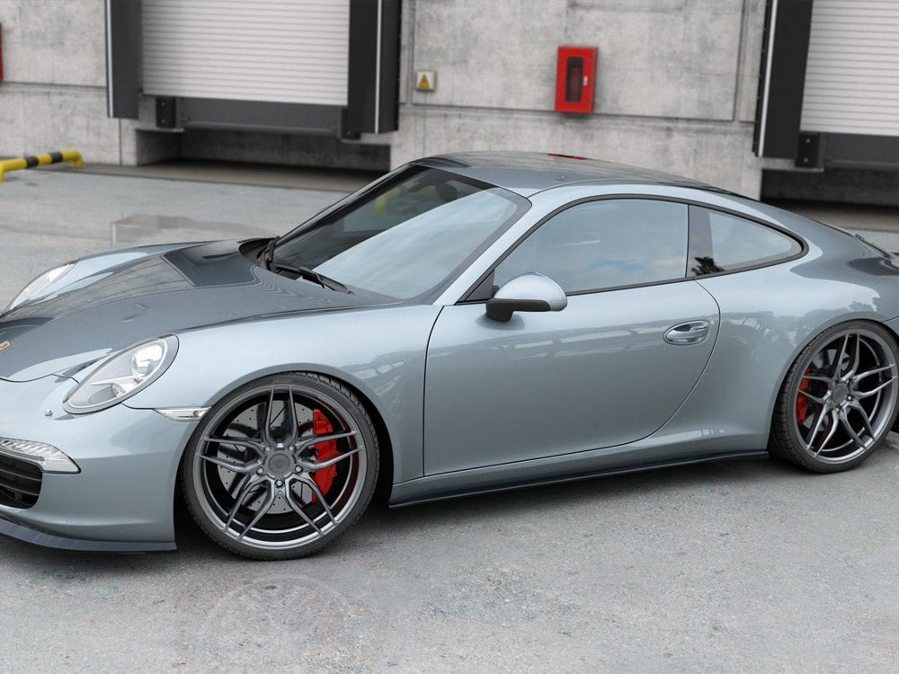 Maxton Design Street Plus Side Skirt Diffusers - Porsche 911 Carrera S 991.1