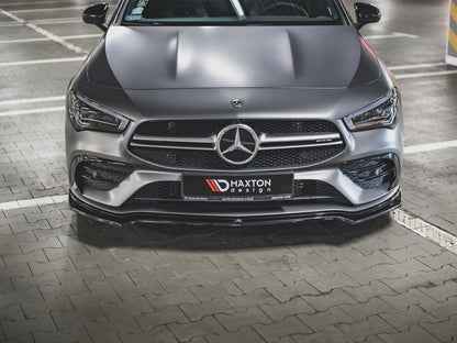 Maxton Design Street Plus Front Splitter V1 - Mercedes CLA35 AMG Aero C118