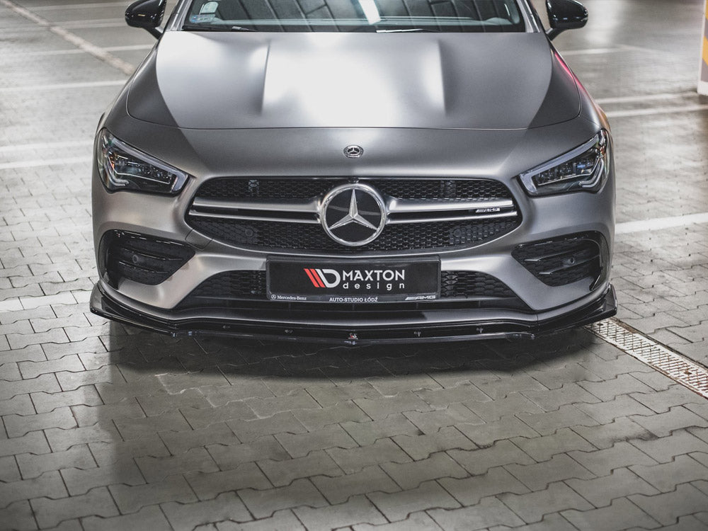 Lame de pare-chocs avant Maxton Design Street Plus V2 – Mercedes CLA35 AMG Aero C118