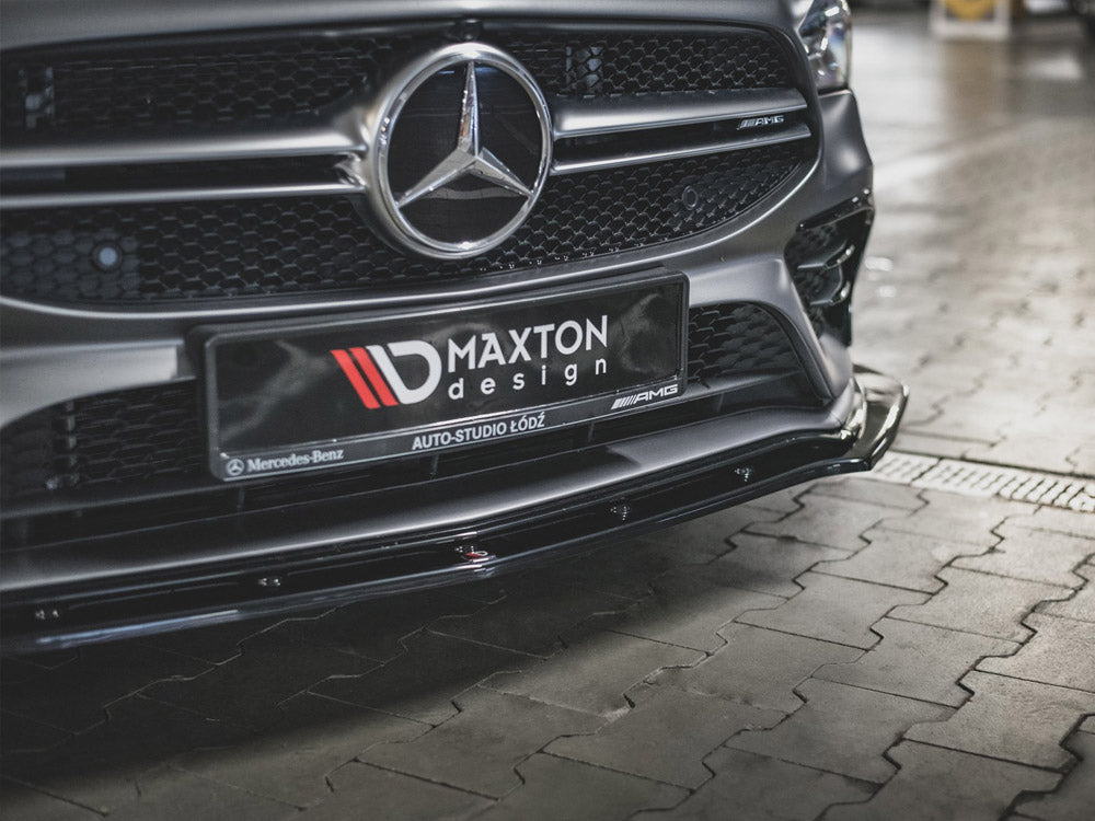 Lame de pare-chocs avant Maxton Design Street Plus V2 – Mercedes CLA35 AMG Aero C118