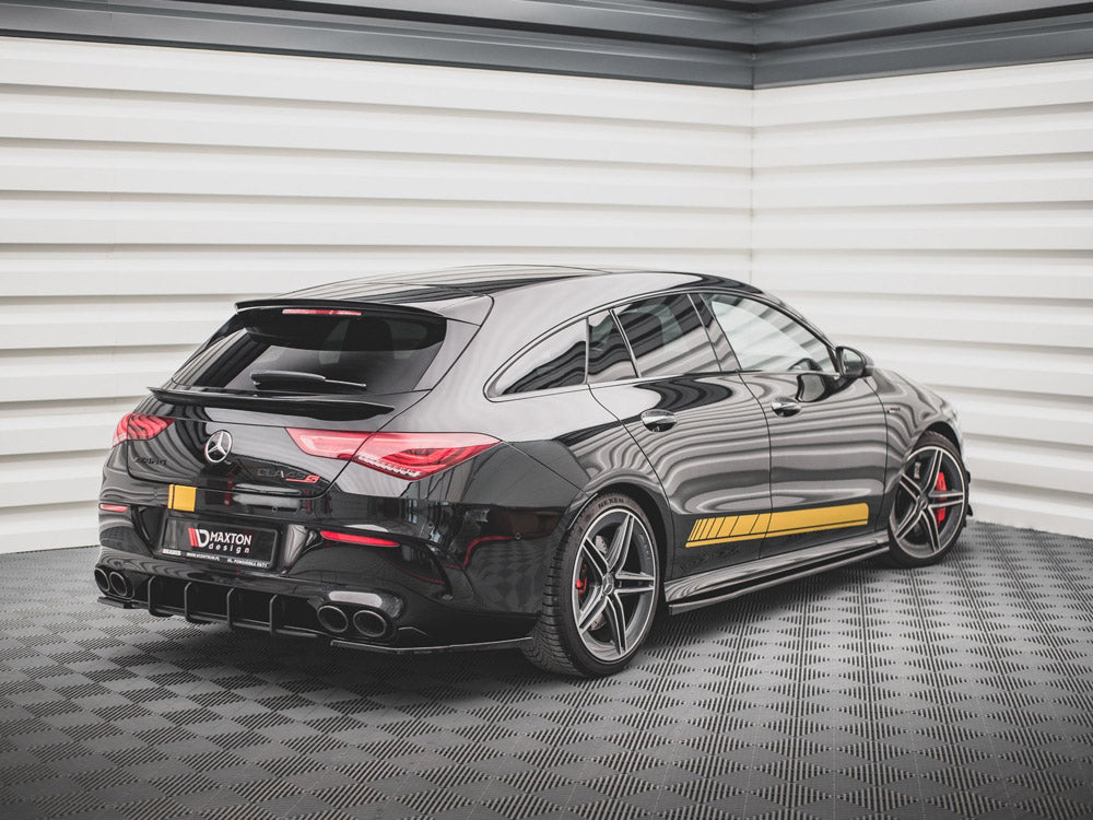 Maxton Design Street Plus Rear Side Splitters - Mercedes CLA35 AMG Aero C118