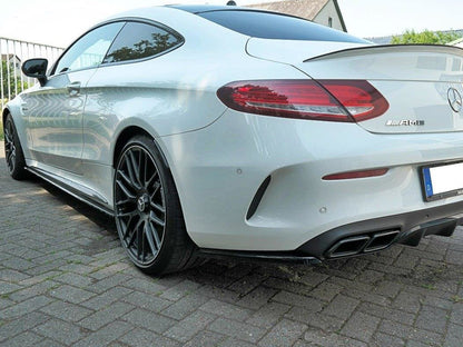 Maxton Design Street Plus Rear Side Splitters - Mercedes C63 AMG C205