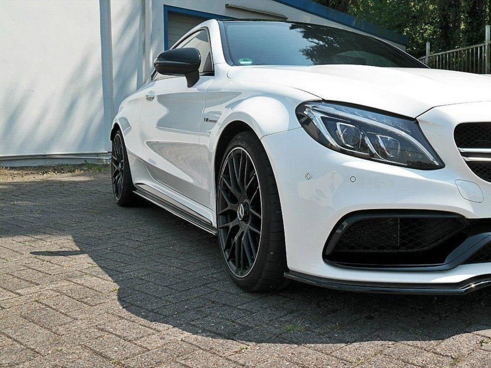 Maxton Design Street Plus Side Skirt Diffusers - Mercedes C63 AMG C205