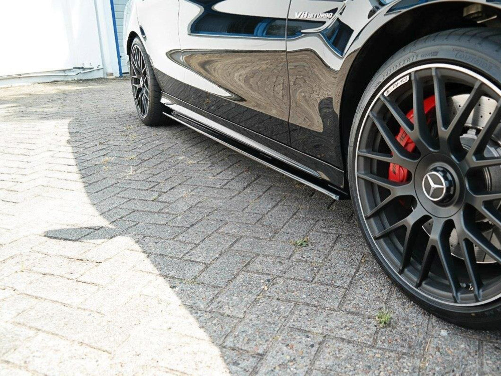 Maxton Design Street Plus Side Skirt Diffusers V1 - Mercedes C63 AMG W205/S205