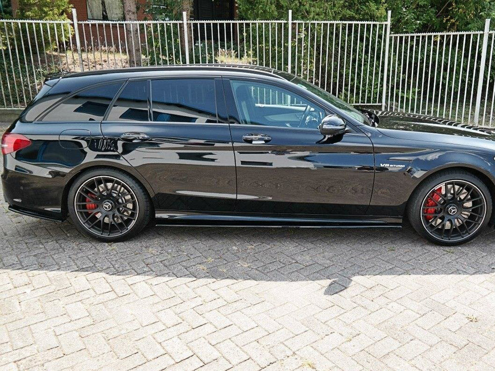 Maxton Design Street Plus Side Skirt Diffusers V1 - Mercedes C63 AMG W205/S205