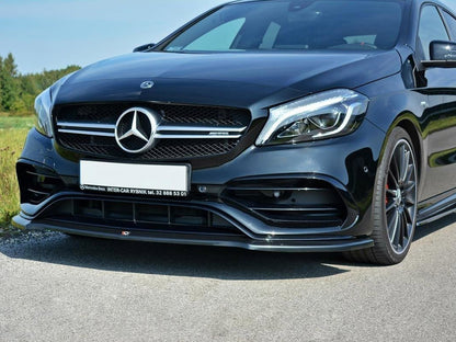 Maxton Design Street Plus Front Splitter V1 - Mercedes A45 AMG W176 Facelift