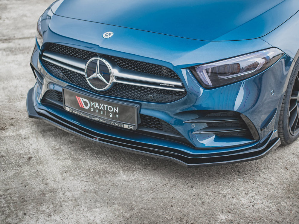 Maxton Design Street Plus Front Splitter V2 - Mercedes A35 AMG W177