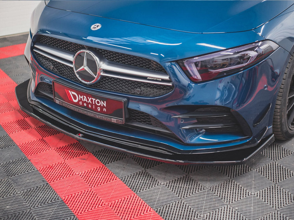 Maxton Design Street Plus Front Splitter V3 - Mercedes A35 AMG W177