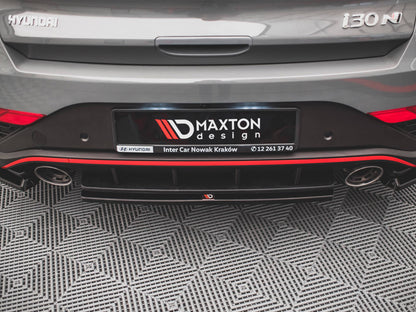 Maxton Design Street Plus Central Rear Splitter - Hyundai i30N FL Hatchback