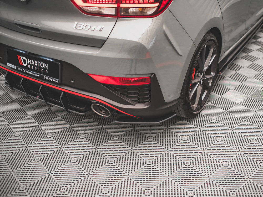 Maxton Design Street Pro Rear Side Splitters - Hyundai i30N Hatchback Facelift