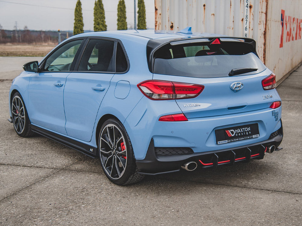 Maxton Design Street Pro Rear Diffuser V2 - Hyundai i30N Hatchback