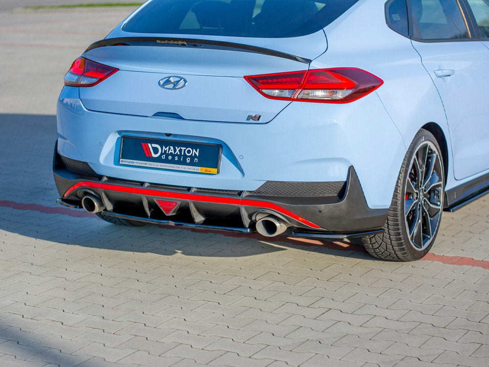 Maxton Design Street Plus Central Rear Splitter V1 - Hyundai i30N Fastback