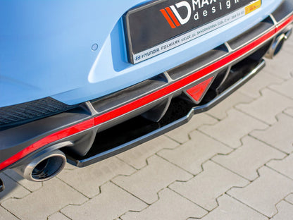 Maxton Design Street Plus Central Rear Splitter V1 - Hyundai i30N Fastback