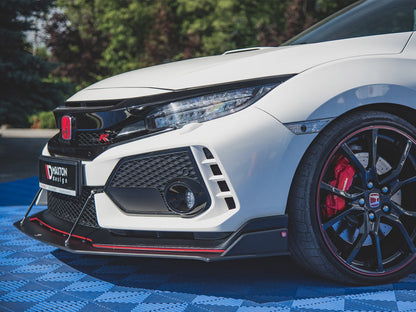 Maxton Design Street Pro Front Splitter - Honda Civic Type R FK8