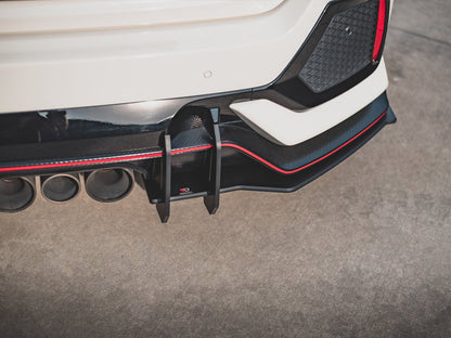 Maxton Design Street Pro Rear Diffuser V2 - Honda Civic Type R FK8