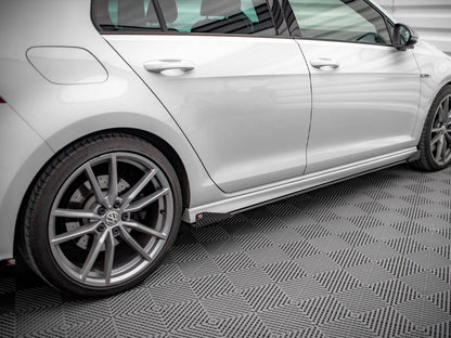 Maxton Design Street Pro Side Skirt Diffusers + Flaps - VW Golf R Mk7