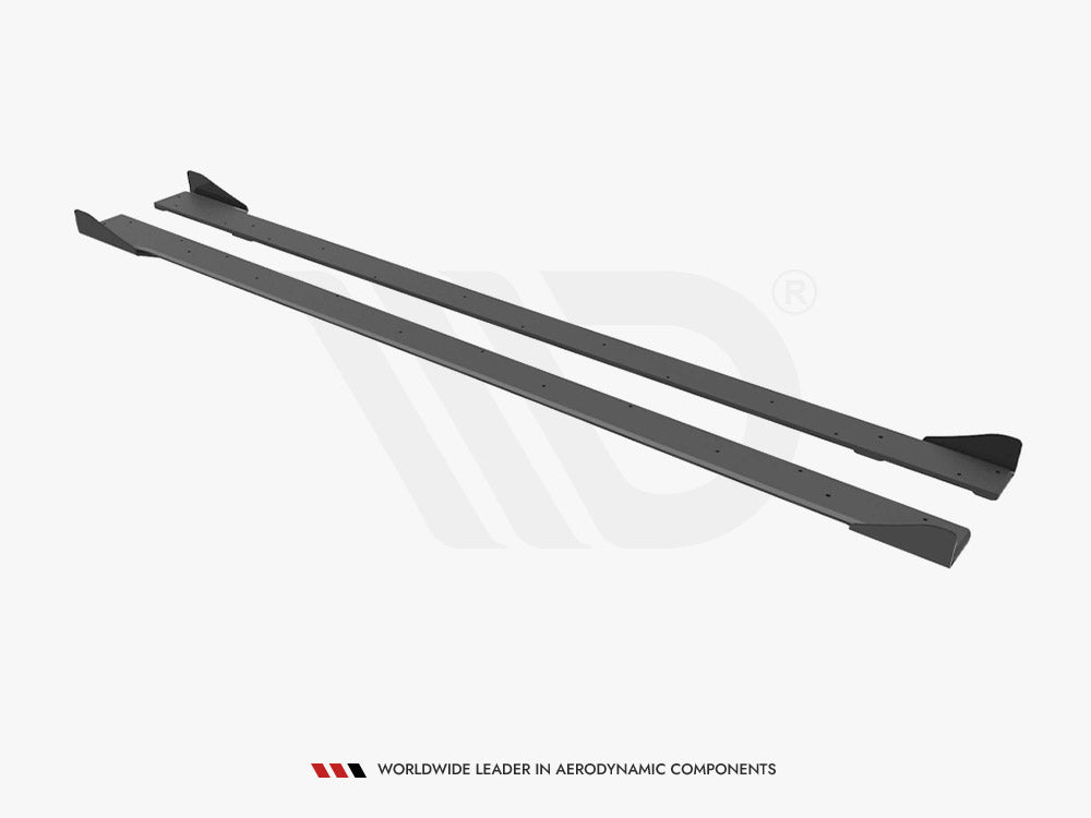 Maxton Design Street Pro Side Skirt Diffusers + Flaps - VW Golf R Mk7