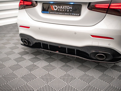 Maxton Design Street Plus Central Rear Splitter V1 - Mercedes A35 AMG V177 Sedan