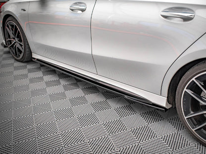 Maxton Design Street Plus Side Skirt Diffusers V2 - Mercedes A35 AMG W177