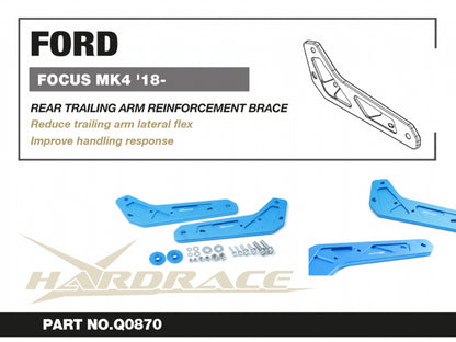 Hardrace Rear Trailing Arm Brace - Ford Focus Mk4 ST