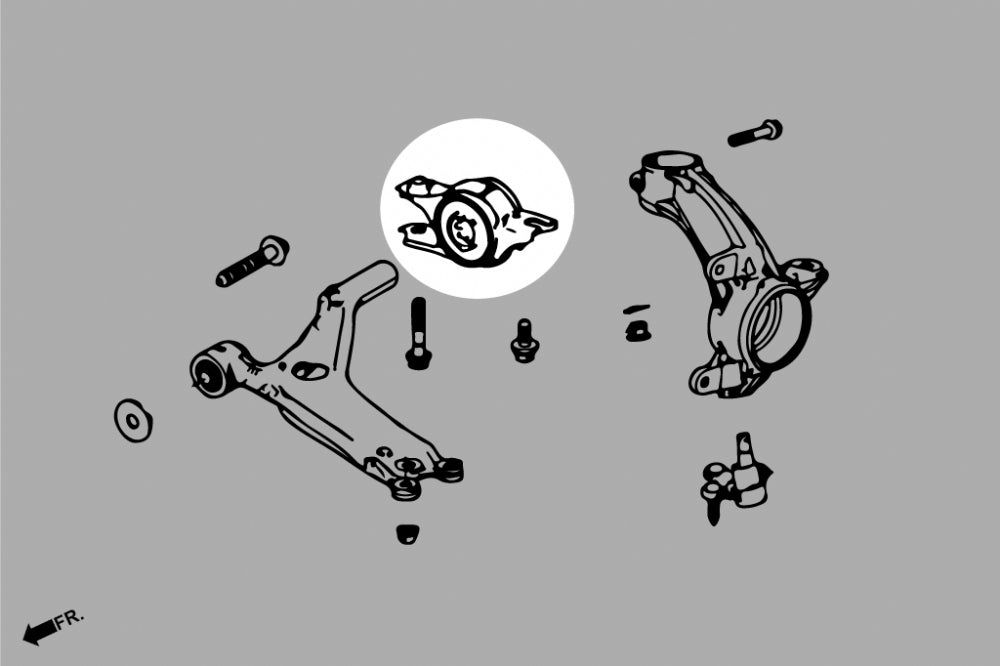 Buje de brazo inferior delantero Hardrace - Honda Civic FK8 Type R