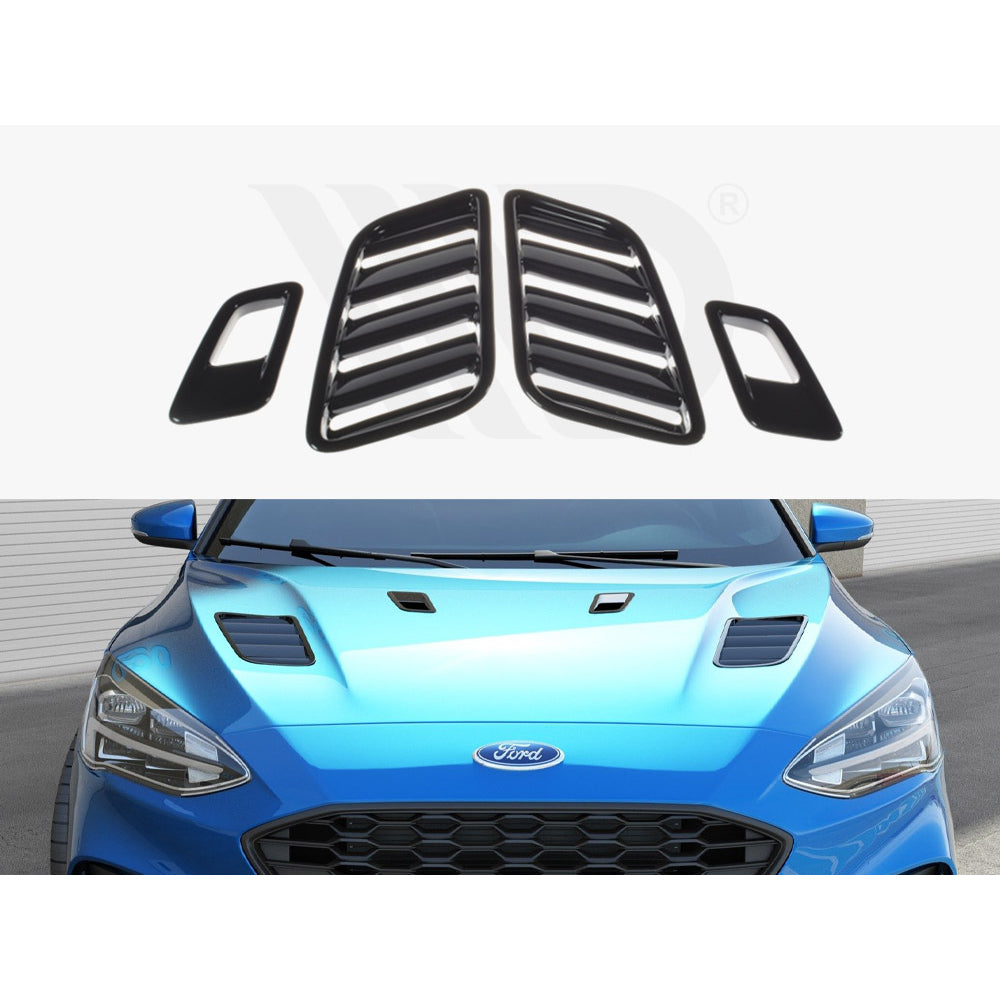 Ventilaciones de capó Maxton Design Street Plus (conjunto completo) - Ford Focus ST Mk4