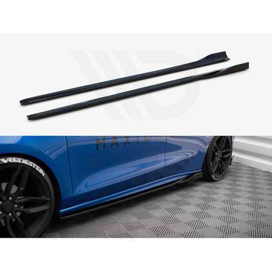 Maxton Design Street Plus Side Skirt Diffusers V4 - Ford Focus ST Mk4