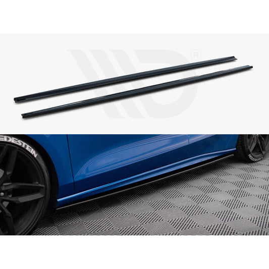 Maxton Design Street Plus Side Skirt Diffusers V2 - Ford Focus ST Mk4