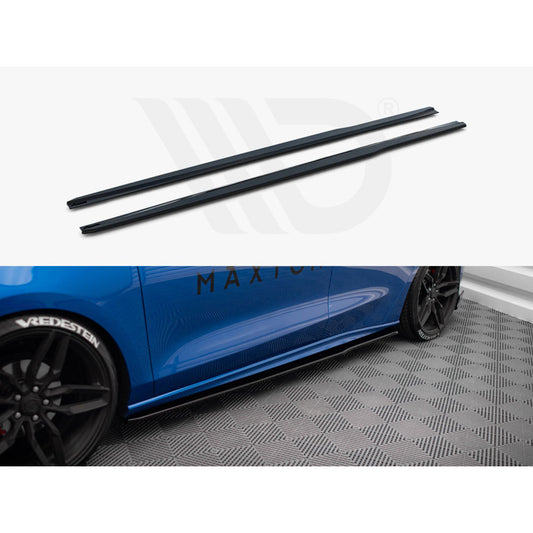 Maxton Design Street Plus Side Skirt Diffusers V3 - Ford Focus ST Mk4