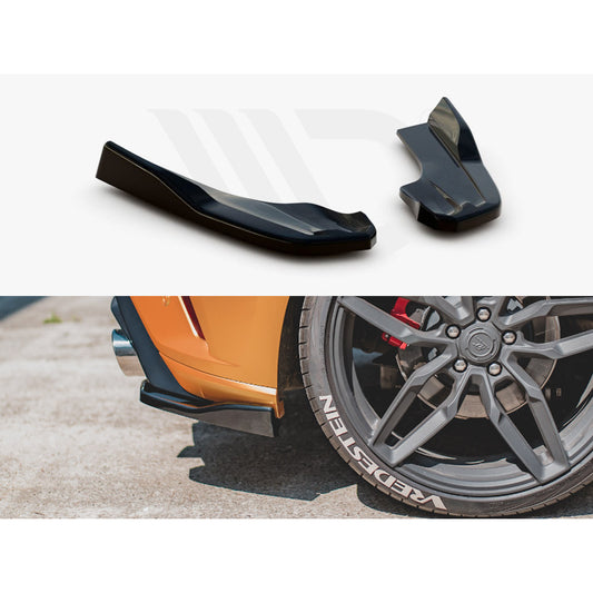 Maxton Design Street Plus Rear Side Splitters V3 (To Suit V3 Valance) - Ford Focus ST Mk4