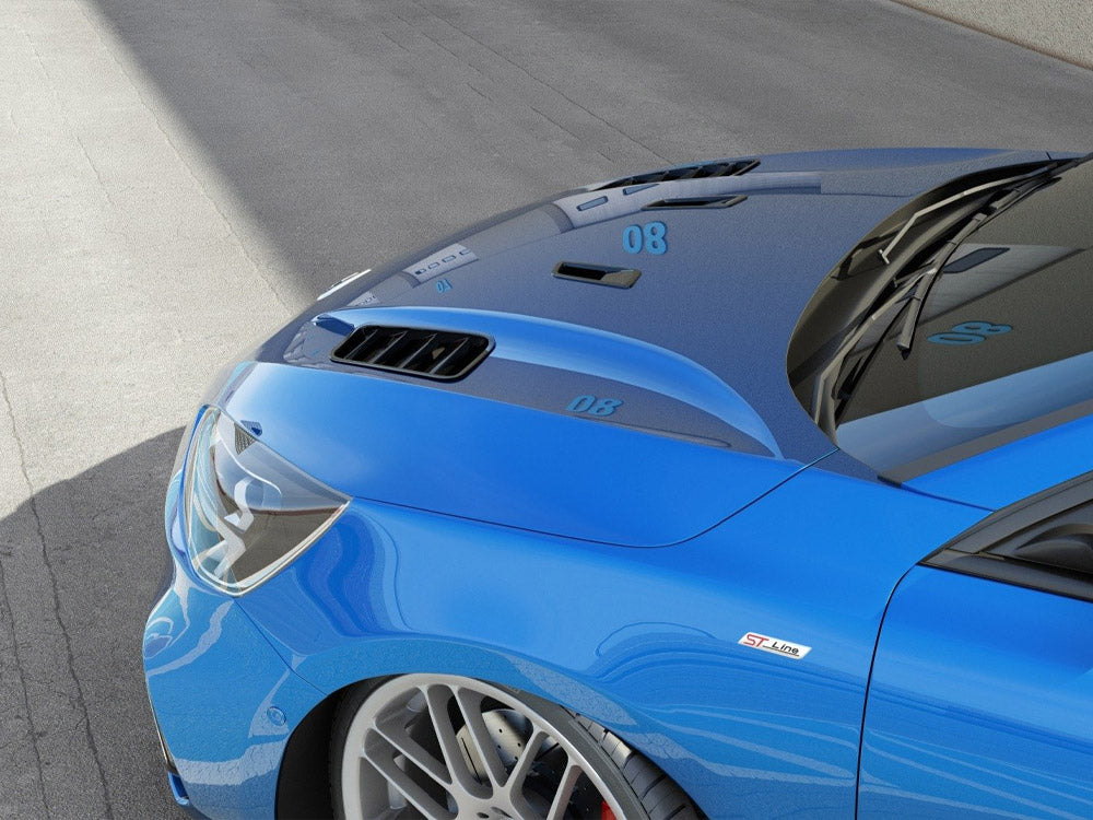 Ventilaciones de capó Maxton Design Street Plus (conjunto completo) - Ford Focus ST Mk4