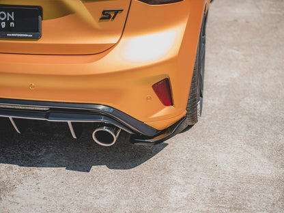 Maxton Design Street Plus Rear Side Splitters V3 (To Suit V3 Valance) - Ford Focus ST Mk4