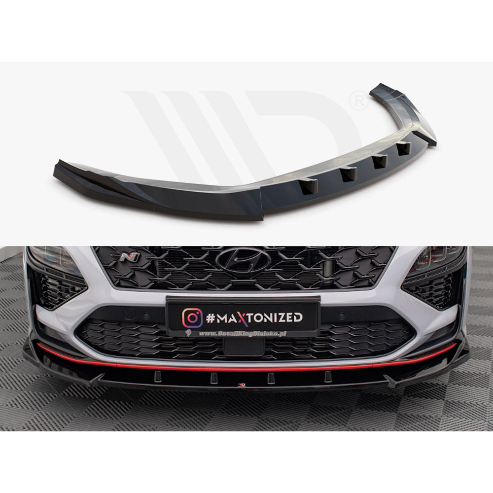 Maxton Design Street Plus Front Splitter V2 - Hyundai Kona N