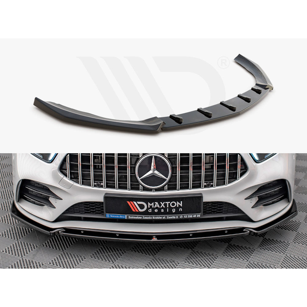 Maxton Design Street Plus Front Splitter V4 - Mercedes A35 AMG W177