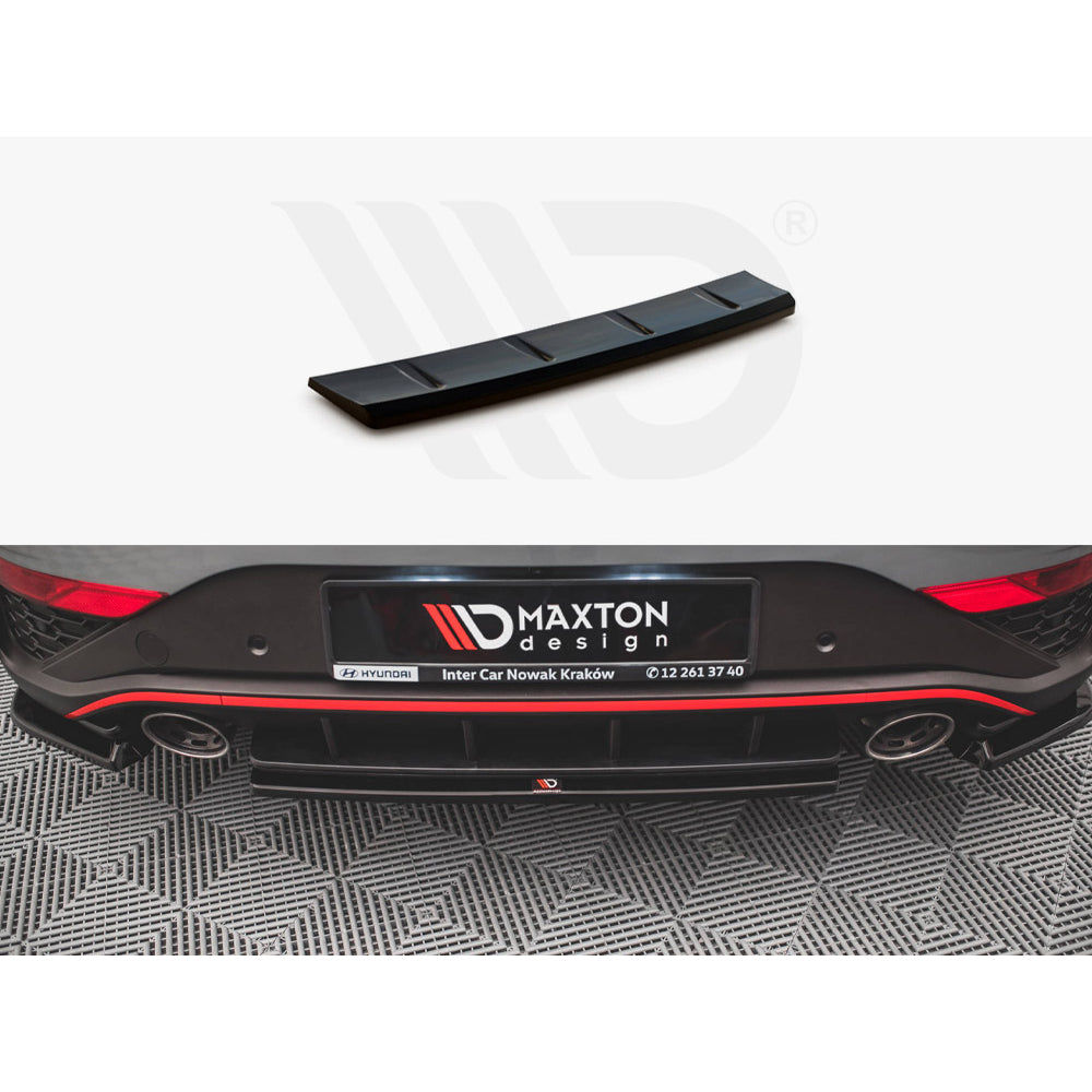 Maxton Design Street Plus Central Rear Splitter - Hyundai i30N FL Hatchback