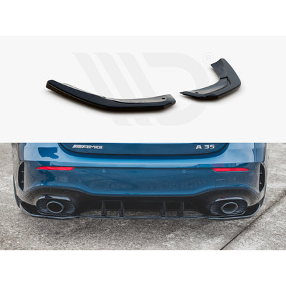 Maxton Design Street Plus Rear Side Splitters - Mercedes A35 AMG W177 Hatchback