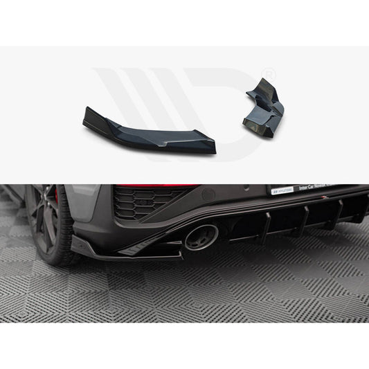 Maxton Design Street Plus Rear Side Splitters V6 - Hyundai i30N FL Hatchback