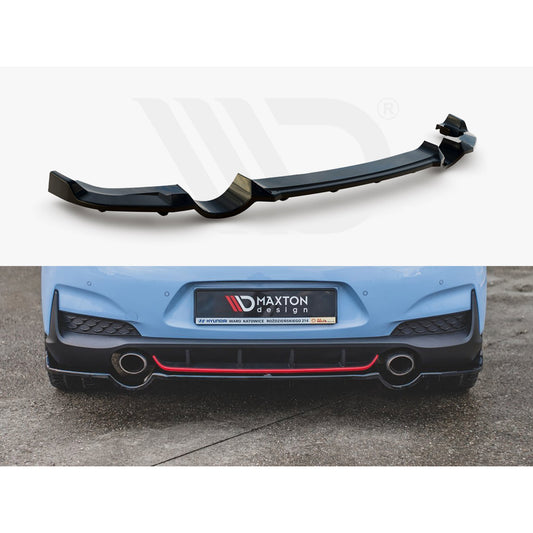 Maxton Design Street Plus Central Rear Splitter V2 - Hyundai i30N Hatchback