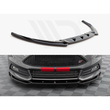 Maxton Design Street Plus Front Splitter V5 - Ford Focus ST Mk3.5 (ST250)